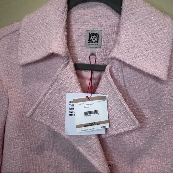 Anne Klein Pink Textured Blazer - Picture 5 of 7